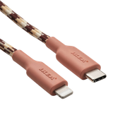 Kabel przewód USB-C Lightning MFi 3A 1,5m 480Mb/s szybki LILLHULT beżowy