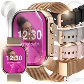 SMARTWATCH ZEGAREK DAMSKI Z FUNKCJA ROZMOWY SPORT ZDROWIE ZLOTY CUKIER PL