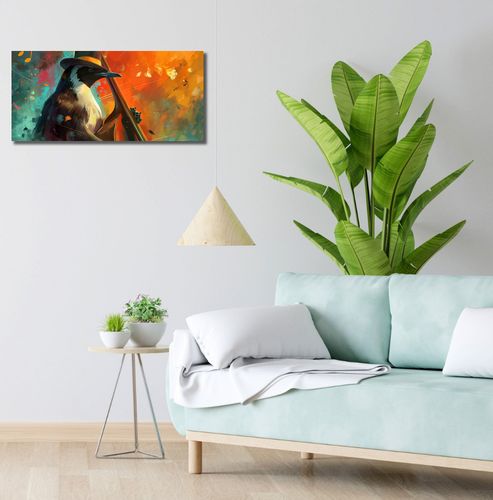 Obraz 70x30cm Pingwinia Nuta na Arena.pl