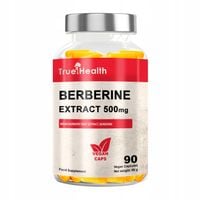 BERBERYNA EKSTRAKT 500 mg BERBERINE 90 kaps CUKRZYCA BERBERYS TRUE HEALTH