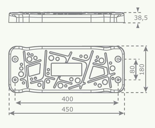 Siedzisko huśtawka gumowa curve - wzmacniana czerwona na Arena.pl