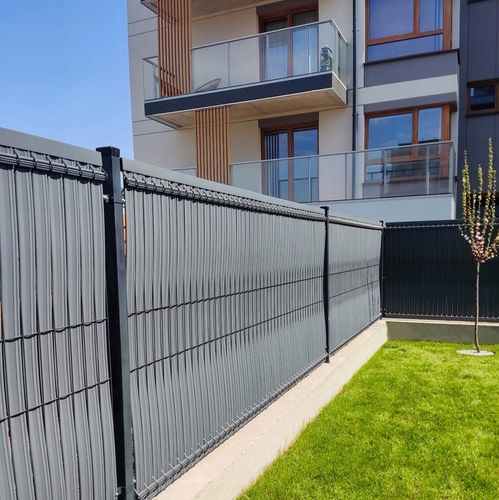 OSŁONA DO PANELI OGRODZENIOWYCH 123 x250 44/62 ANTRACYT Cały kpl+instrukcja na Arena.pl