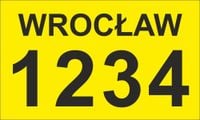 MAGNES na samochód Reklama magnetyczna na auto oznakowanie TAXI WROCŁAW