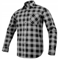KOSZULA FLANELOWA męska robocza szara w kratę 100% Bawełna Ciepła BHP r. XL