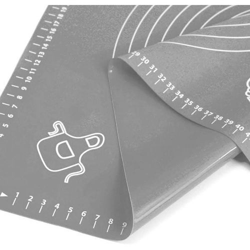 Stolnica Silikonowa Mata Kuchenna Podkładka Podziałka Miara Duża XXL 65x45 na Arena.pl