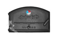 DRZWI C02 LEWE - 29X46 CM + TERMOMETR 0-250°C do pieca pizzy pizzeria żeliwne