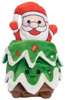 Zabawka pluszak dla psa Mikołaj w choince z piszczałką 10x10x24cm UNIQ PETS