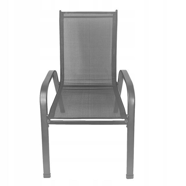 ZESTAW MEBLI OGRODOWYCH BALKON TARAS STÓŁ FI60 + 4x KRZESŁA MINORKA SZARE zdjęcie 6