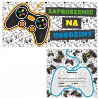 Zaproszenie Urodziny - Pad (5Szt)