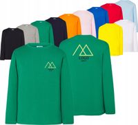 koszulka dla dzieci długi rękaw TWÓJ HAFT LOGO firmowa reklamowa 10 szt