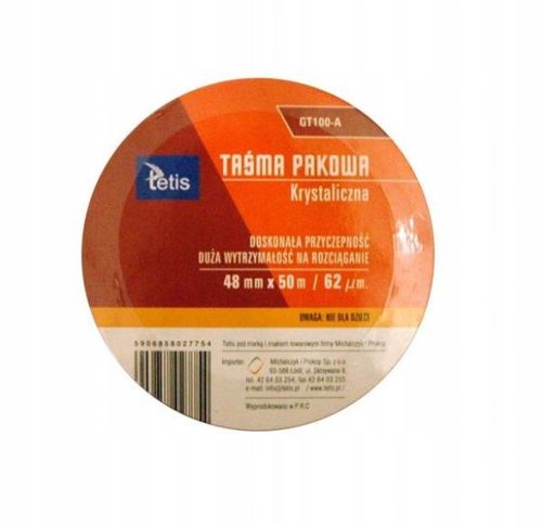 TAŚMA PAKOWA KRYSTALICZNA 48X50 GT100-A na Arena.pl