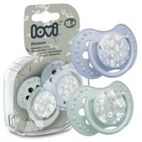 LOVI Smoczek uspokajający dynamiczny BLOSSOM BLUE 18m+ 2 sztuki