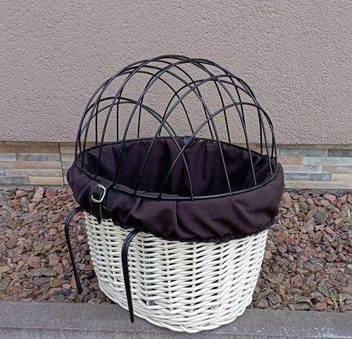 Koszyk wiklinowy na Rower z wkładem i poduszką Transporter dla PSA do 10kg na Arena.pl