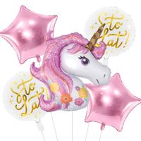 Zestaw balonów różowy jednorożec