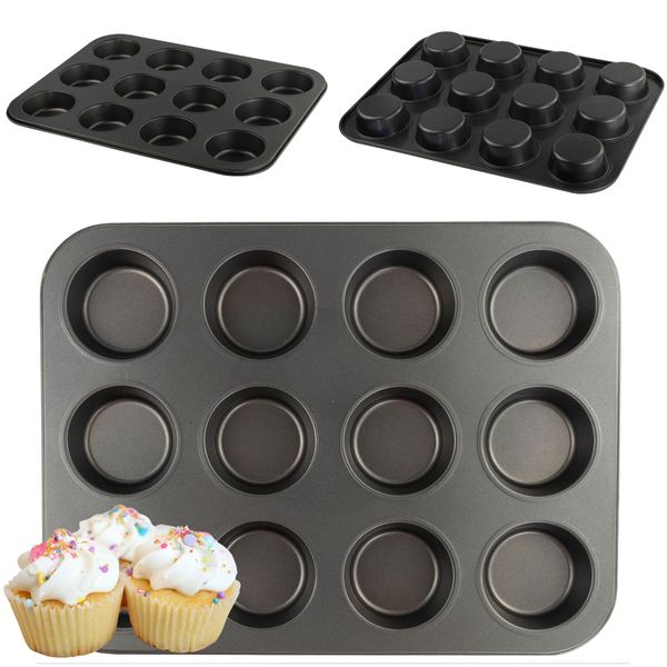 Forma Do Pieczenia Babeczek Muffin Blacha Foremka Na 12 Babeczek Non-Stick zdjęcie 1