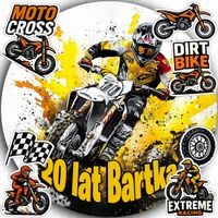 OPŁATEK NA TORT 20CM - MOTOCROSS DEKORACJA URODZINOWA + IMIĘ 15CM 18CM