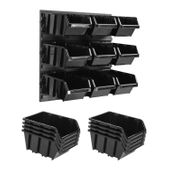 Tablica warsztatowa narzędziowa 386 x 390 mm ścianka garaż 9 kuwet