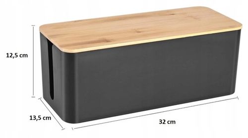 ORGANIZER POJEMNIK PUDEŁKO MASKOWNICA NA KABLE LISTWY DUŻY BIUROWY na Arena.pl