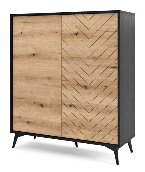 Komoda Fargo wysoka w jodełkę zdjęcie 3