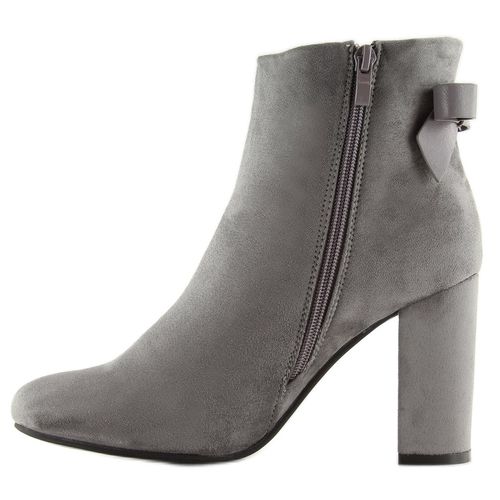Botki na obcasie szare E5120 L.GREY r.37 na Arena.pl