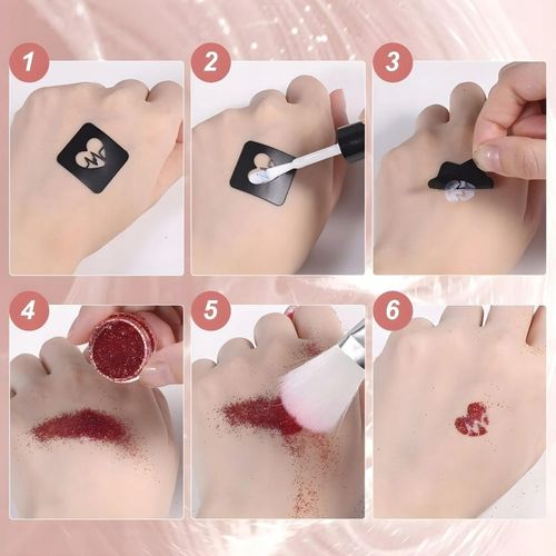 Zestaw do Robienia Tatuaży Brokatowych Szablony Tatuaże Brokatowe Duży DIY na Arena.pl