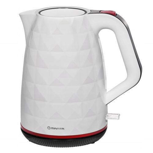 CZAJNIK ELEKTRYCZNY bezprzewodowy BIAŁY CICHY 2200W BEZ BPA FREE 1,7L Manta na Arena.pl