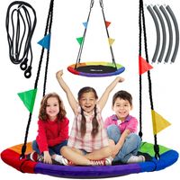 Huśtawka Linkowa Bocianie Gniazdo Kolorowa 100 cm