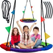 Huśtawka Linkowa Bocianie Gniazdo Kolorowa 100 cm