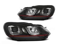 Lampy Reflektory VW GOLF VI 6 08-12 U-TYPE DRL RED