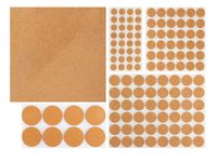 Podkładki filcowe pod meble 125szt MIX brązowe