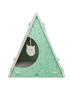 Lucy Legowisko Trixie jaskinia dla kota piaskowy/zielony filc 46×50×38 cm