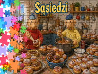 Puzzle tradycyjne - Sąsiedzi - Pat i Mat
