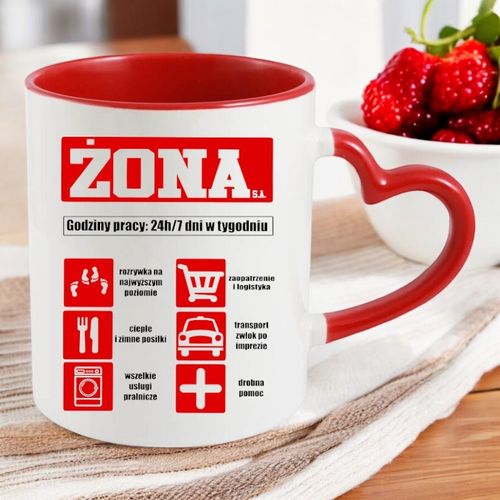 KUBEK Z NADRUKIEM PREZENT DLA ŻONY MAMY DZIEŃ KOBIET URODZINY na Arena.pl