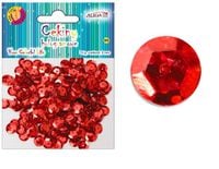 cekiny   hologramowe czerwone 8mm 10g | mt-6599
