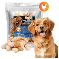 Smaczki przysmaki dla psa kość wiązana ze skóry wołowej 500g UNIQ PETS