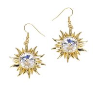 kolczyki ze słońcem i kryształem (p21/lat/47au)