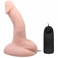 baile arbiter - wibrator anatomiczny tpr z przyssawką, wielobiegowy