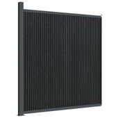 Panel ogrodzeniowy, szary, 173x186 cm, WPC