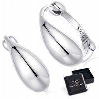 K812 Łezki srebrne koła kolczyki zatrzaski srebro 925