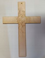 Krzyż z grawerem do powieszenia na ścianie 26,5 cm