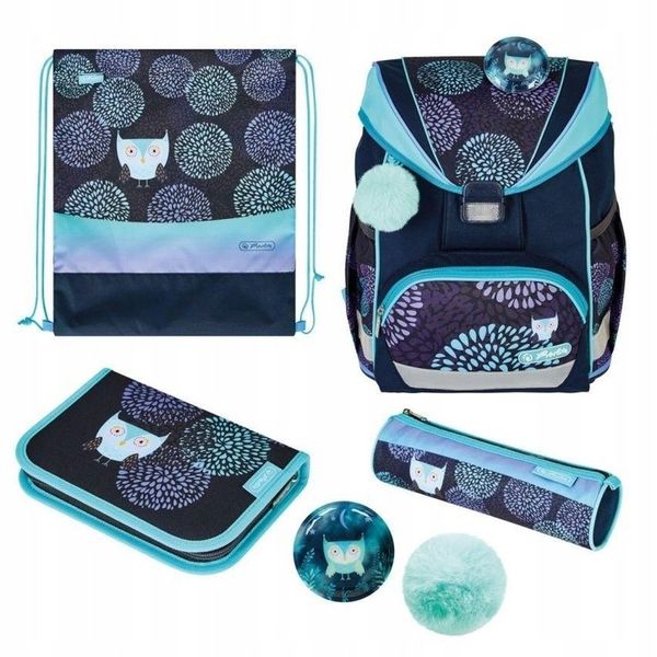 TORNISTER ULTRALIGHT PLUS FLOWER OWL HERLITZ zdjęcie 1