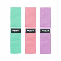 2 x Gumy do ćwiczeń materiałowe zestaw 3 gum taśmy Mini Band M 27-55kg Rebe