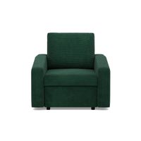 Fotel do salonu, BLOM, sztruks, 83x92x92 cm, butelkowa zieleń | TYLETEGOTU