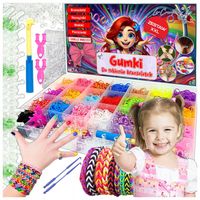 GUMKI DO ROBIENIA BRANSOLETEK DUŻY ZESTAW 6800 ELEMENTÓW XXL DLA DZIECKA HQ