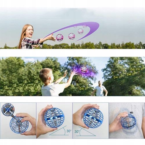 LATAJĄCA KULA STEROWANY RĘKĄ SPINNER DRON UFO LED ŚWIECI na Arena.pl