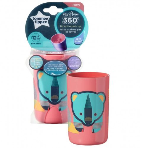 Tommee Tippee Kubek niekapek 360 Easiflow kolor czerwony na Arena.pl