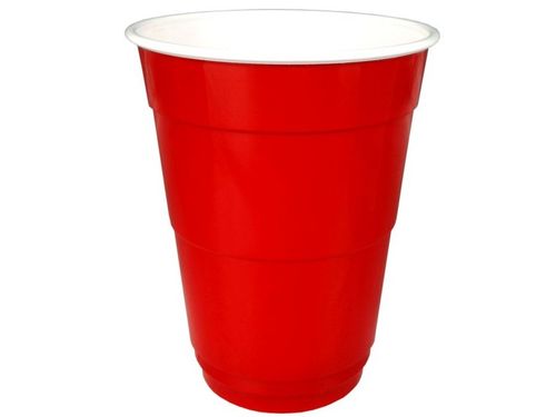 AMERYKAŃSKIE kubeczki do beer pong PLASTIKOWE kubki czerwone RED na Arena.pl