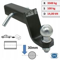 Hak Holowniczy USA Adapter do Aut z USA 52x52mm (-30mm)