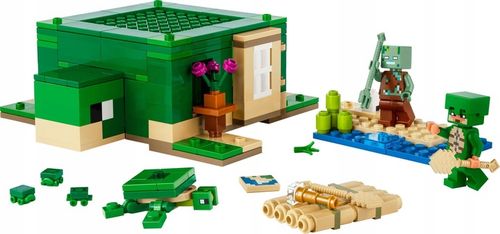 LEGO Minecraft Domek na plaży żółwi 21254 na Arena.pl
