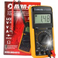 CYFROWY UNIWERSALNY MIERNIK PRĄDU MULTIMETR LCD DT-9205A PROFESIONAL